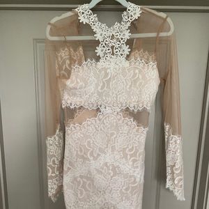 White lace dress